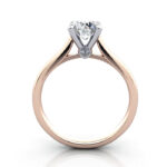 Round Brilliant Solitaire Diamond Ring Rose Gold RS45 TF Round Brilliant Solitaire Diamond Ring Rose Gold RS45 TF