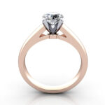 Round Brilliant Solitaire Diamond Ring Rose Gold RS46 TF Round Brilliant Solitaire Diamond Ring Rose Gold RS46 TF