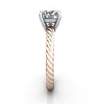 Round Brilliant Solitaire Diamond Ring Rose Gold RS47 SV Round Brilliant Solitaire Diamond Ring Rose Gold RS47 SV