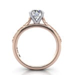 Round Brilliant Solitaire Diamond Ring Rose Gold RS50 TF Round Brilliant Solitaire Diamond Ring Rose Gold RS50 TF