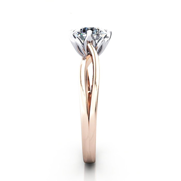 Round Brilliant Solitaire Diamond Ring Rose Gold RS8 SV Round Brilliant Solitaire Diamond Ring Rose Gold RS8 SV