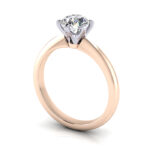 Round Brilliant Solitaire Diamond Ring Rose Gold RS9 3D Round Brilliant Solitaire Diamond Ring Rose Gold RS9 3D