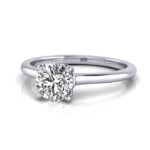 Round Brilliant Solitaire Diamond Ring White Gold RS1 LF Round Brilliant Solitaire Diamond Ring White Gold RS1 LF