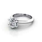 Round Brilliant Solitaire Diamond Ring White Gold RS18 LF Round Brilliant Solitaire Diamond Ring White Gold RS18 LF