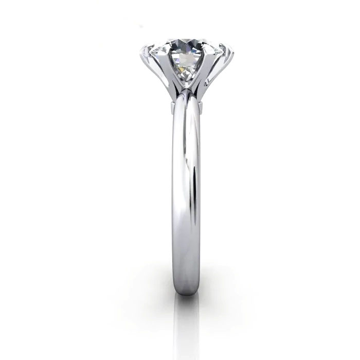 Round Brilliant Solitaire Diamond Ring White Gold RS18 SV Round Brilliant Solitaire Diamond Ring White Gold RS18 SV