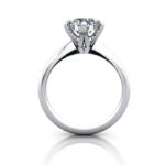 Round Brilliant Solitaire Diamond Ring White Gold RS18 TF Round Brilliant Solitaire Diamond Ring White Gold RS18 TF