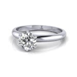 Round Brilliant Solitaire Diamond Ring White Gold RS2 LF Round Brilliant Solitaire Diamond Ring White Gold RS2 LF