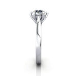 Round Brilliant Solitaire Diamond Ring White Gold RS20 SV