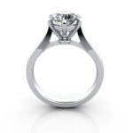 Round Brilliant Solitaire Diamond Ring White Gold RS20 TF