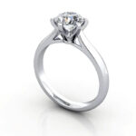 Round Brilliant Solitaire Diamond Ring White Gold RS21 3D Round Brilliant Solitaire Diamond Ring White Gold RS21 3D