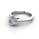 Round Brilliant Solitaire Diamond Ring White Gold RS21 LF Round Brilliant Solitaire Diamond Ring White Gold RS21 LF