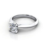 Round Brilliant Solitaire Diamond Ring White Gold RS22 LF Round Brilliant Solitaire Diamond Ring White Gold RS22 LF
