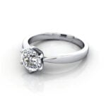 Round Brilliant Solitaire Diamond Ring White Gold RS23 LF Round Brilliant Solitaire Diamond Ring White Gold RS23 LF