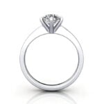 Round Brilliant Solitaire Diamond Ring White Gold RS23 TF Round Brilliant Solitaire Diamond Ring White Gold RS23 TF