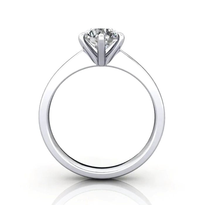 Round Brilliant Solitaire Diamond Ring White Gold RS23 TF Round Brilliant Solitaire Diamond Ring White Gold RS23 TF