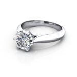Round Brilliant Solitaire Diamond Ring White Gold RS25 LF Round Brilliant Solitaire Diamond Ring White Gold RS25 LF