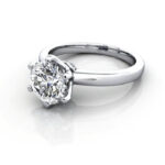 Round Brilliant Solitaire Diamond Ring White Gold RS26 LF Round Brilliant Solitaire Diamond Ring White Gold RS26 LF