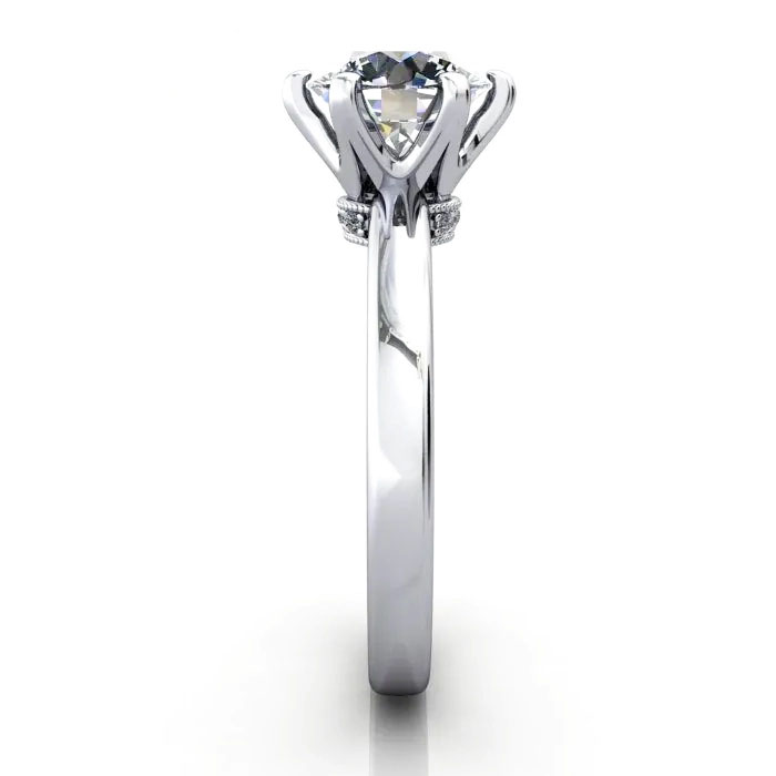 Round Brilliant Solitaire Diamond Ring White Gold RS26 SV Round Brilliant Solitaire Diamond Ring White Gold RS26 SV