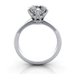 Round Brilliant Solitaire Diamond Ring White Gold RS26 TF Round Brilliant Solitaire Diamond Ring White Gold RS26 TF
