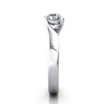 Round Brilliant Solitaire Diamond Ring White Gold RS29 SV