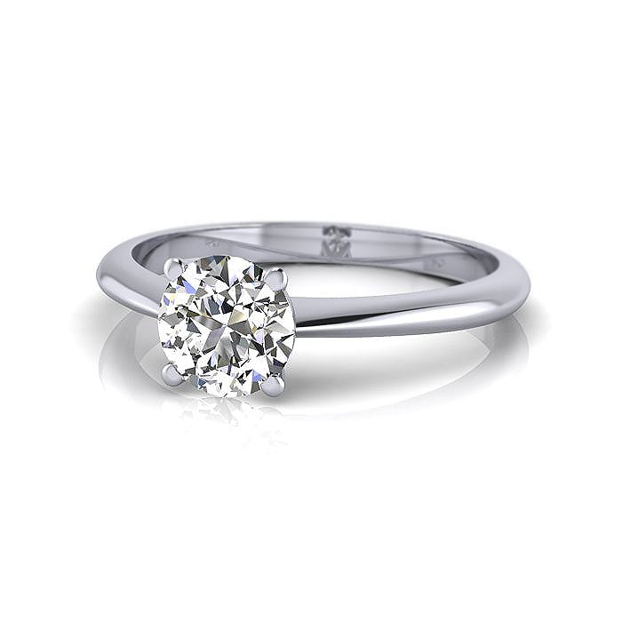 Round Brilliant Solitaire Diamond Ring White Gold RS3 LF Round Brilliant Solitaire Diamond Ring White Gold RS3 LF