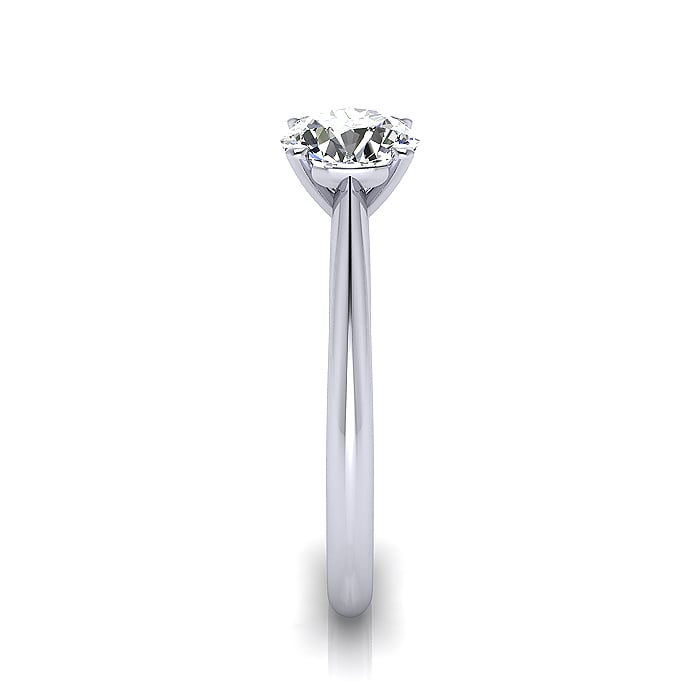 Round Brilliant Solitaire Diamond Ring White Gold RS3 SV Round Brilliant Solitaire Diamond Ring White Gold RS3 SV