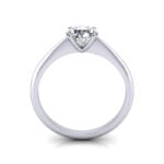 Round Brilliant Solitaire Diamond Ring White Gold RS3 TF Round Brilliant Solitaire Diamond Ring White Gold RS3 TF