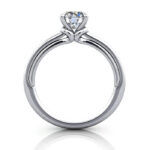 Round Brilliant Solitaire Diamond Ring White Gold RS37 TF Round Brilliant Solitaire Diamond Ring White Gold RS37 TF