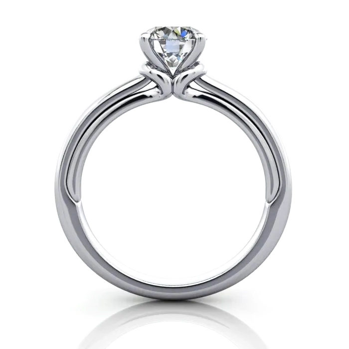 Round Brilliant Solitaire Diamond Ring White Gold RS37 TF Round Brilliant Solitaire Diamond Ring White Gold RS37 TF