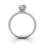 Round Brilliant Solitaire Diamond Ring White Gold RS38 TF Round Brilliant Solitaire Diamond Ring White Gold RS38 TF