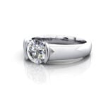 Round Brilliant Solitaire Diamond Ring White Gold RS39 LF Round Brilliant Solitaire Diamond Ring White Gold RS39 LF