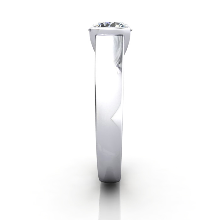 Round Brilliant Solitaire Diamond Ring White Gold RS39 SV Round Brilliant Solitaire Diamond Ring White Gold RS39 SV