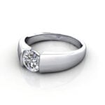 Round Brilliant Solitaire Diamond Ring White Gold RS40 LF Round Brilliant Solitaire Diamond Ring White Gold RS40 LF