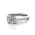 Round Brilliant Solitaire Diamond Ring White Gold RS41 LF Round Brilliant Solitaire Diamond Ring White Gold RS41 LF