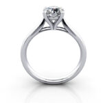 Round Brilliant Solitaire Diamond Ring White Gold RS41 TF Round Brilliant Solitaire Diamond Ring White Gold RS41 TF