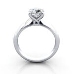 Round Brilliant Solitaire Diamond Ring White Gold RS43 TF Round Brilliant Solitaire Diamond Ring White Gold RS43 TF