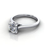 Round Brilliant Solitaire Diamond Ring White Gold RS45 LF Round Brilliant Solitaire Diamond Ring White Gold RS45 LF