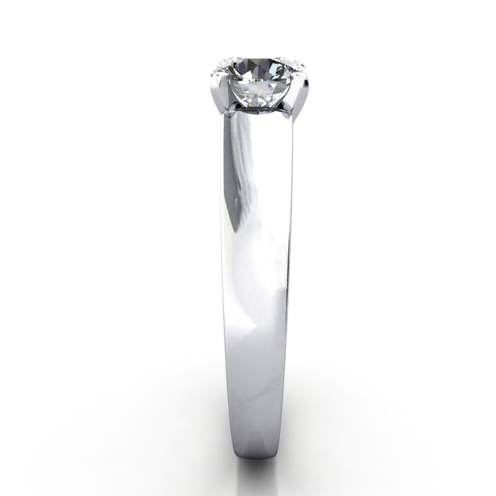 Round Brilliant Solitaire Diamond Ring White Gold RS46 SV Round Brilliant Solitaire Diamond Ring White Gold RS46 SV