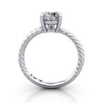 Round Brilliant Solitaire Diamond Ring White Gold RS47 TF Round Brilliant Solitaire Diamond Ring White Gold RS47 TF