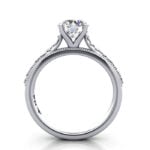Round Brilliant Solitaire Diamond Ring White Gold RS50 TF Round Brilliant Solitaire Diamond Ring White Gold RS50 TF