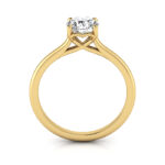 Round Brilliant Solitaire Diamond Ring Yellow Gold RS1 TF Round Brilliant Solitaire Diamond Ring Yellow Gold RS1 TF