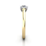 Round Brilliant Solitaire Diamond Ring Yellow Gold RS16 SV Round Brilliant Solitaire Diamond Ring Yellow Gold RS16 SV