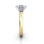 Round Brilliant Solitaire Diamond Ring Yellow Gold RS18 SV Round Brilliant Solitaire Diamond Ring Yellow Gold RS18 SV