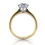 Round Brilliant Solitaire Diamond Ring Yellow Gold RS19 TF Round Brilliant Solitaire Diamond Ring Yellow Gold RS19 TF