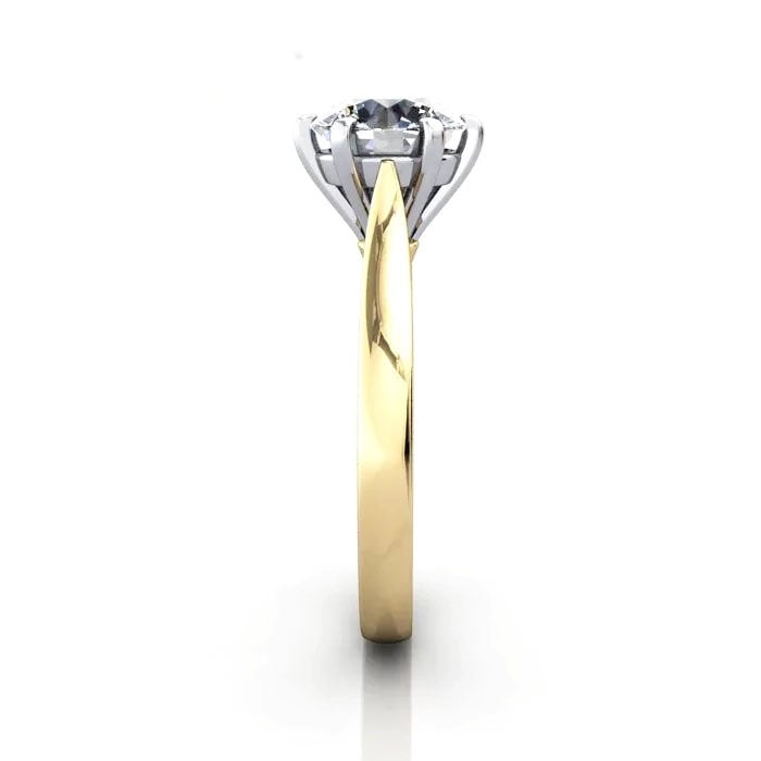 Round Brilliant Solitaire Diamond Ring Yellow Gold RS20 SV Round Brilliant Solitaire Diamond Ring Yellow Gold RS20 SV