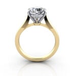 Round Brilliant Solitaire Diamond Ring Yellow Gold RS20 TF Round Brilliant Solitaire Diamond Ring Yellow Gold RS20 TF