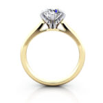 Round Brilliant Solitaire Diamond Ring Yellow Gold RS21 TF Round Brilliant Solitaire Diamond Ring Yellow Gold RS21 TF
