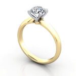 Round Brilliant Solitaire Diamond Ring Yellow Gold RS22 3D Round Brilliant Solitaire Diamond Ring Yellow Gold RS22 3D