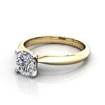 Round Brilliant Solitaire Diamond Ring Yellow Gold RS22 LF Round Brilliant Solitaire Diamond Ring Yellow Gold RS22 LF