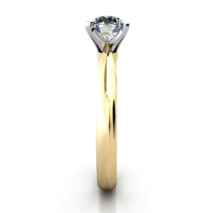 Round Brilliant Solitaire Diamond Ring Yellow Gold RS22 SV Round Brilliant Solitaire Diamond Ring Yellow Gold RS22 SV